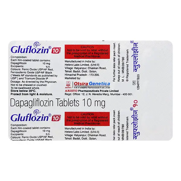 Gluflozin 10 Tablet